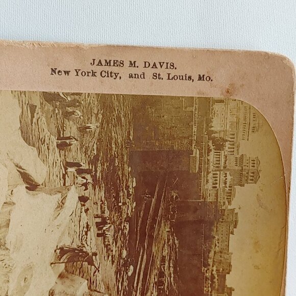 ANTIQUE Stereograph Card Herod's Palace and the walls of Jerusalem as they... - Picture 3 of 5